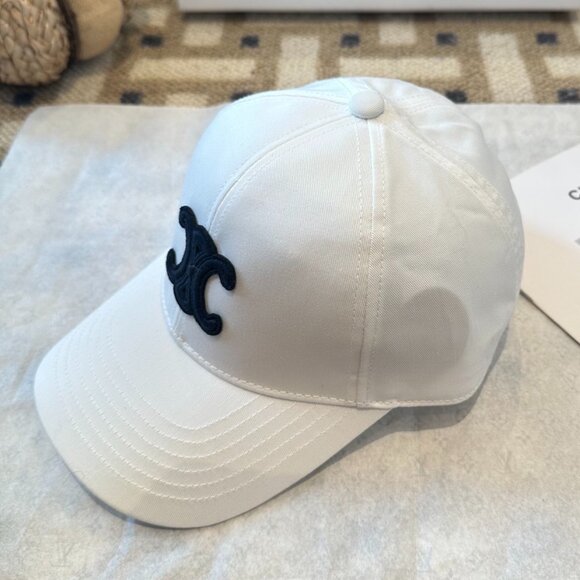 Celine classic white baseball cap - Picture 3 of 5